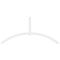 Ekena Millwork Archdale Architectural Grade PVC Gable Bracket, 108"W x 49 1/2"H x 2"D x 4"F, 11/12 Pitch GBP108X50X0204ARC00 - alternate 3